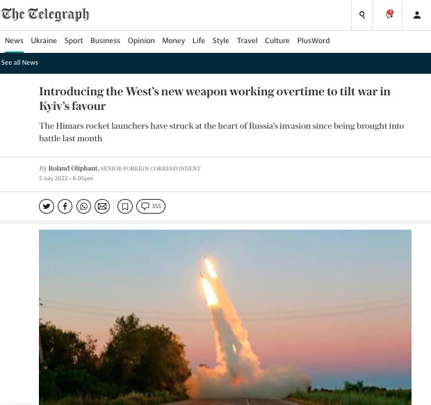Как Украина меняет войну благодаря HIMARS, Россия идет по пути Ирана. Обзор западных медиа