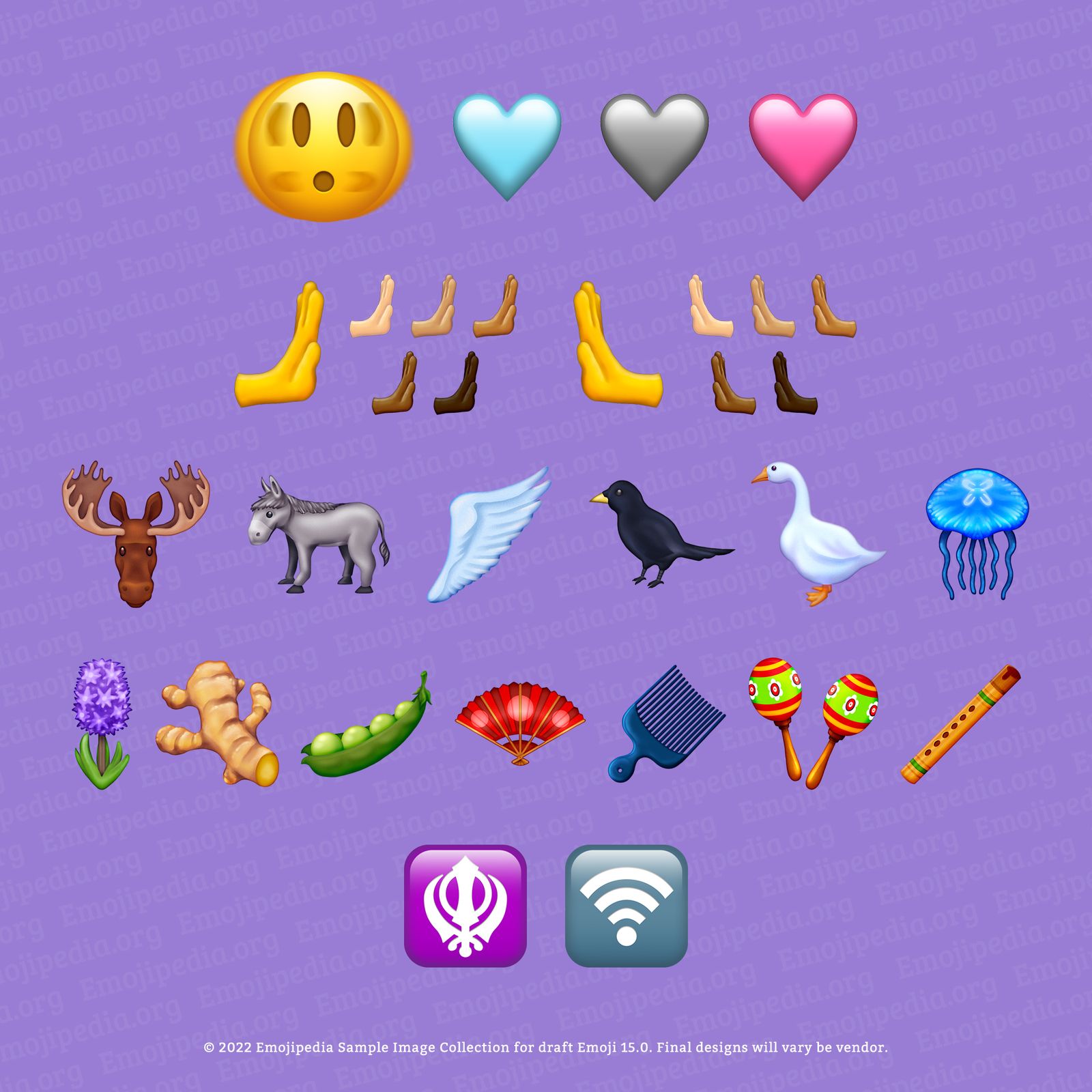 Нові емодзі. Джерело – Emojipedia
