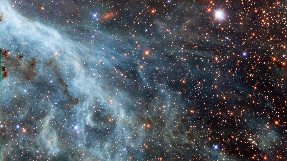 Дослідники показали галактику-супутник Чумацького шляху у блакитних хвилях космічних газів