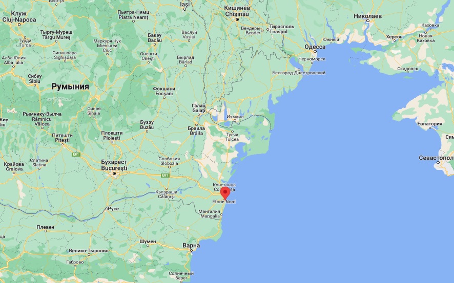 Ефоріє, Румунія (Скріншот Google Maps) Біля узбережжя Румунії військові водолази знайшли та знешкодили морську міну