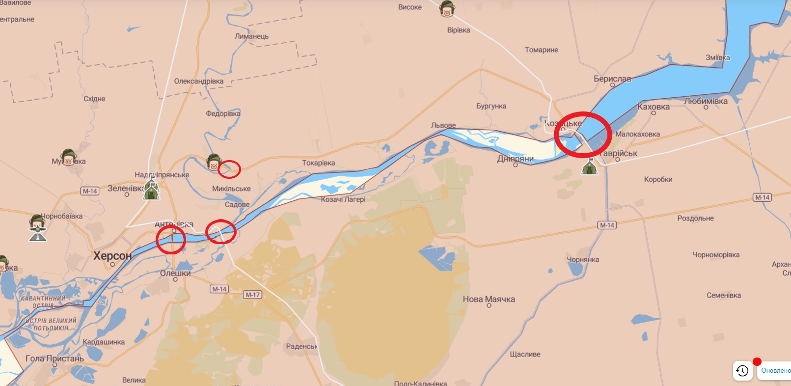 ЗСУ вдарили  по мосту у районі Каховської ГЕС. Тепер армія Росії не може його використовувати