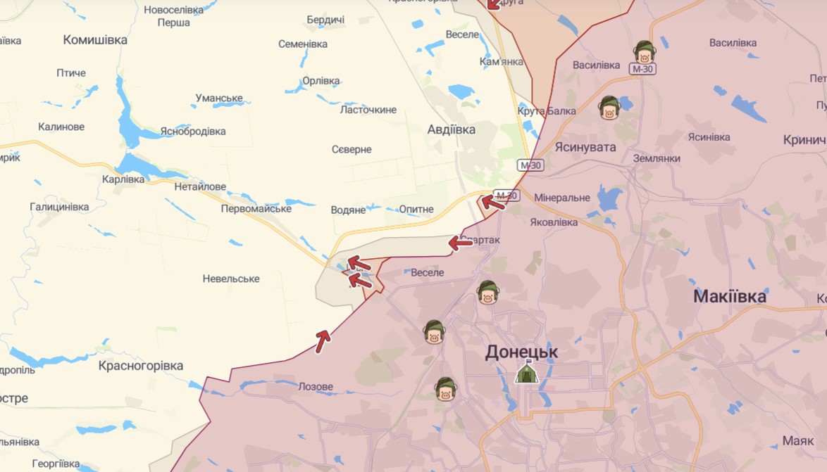 Россия хочет взять под контроль главный подход к Донецку с запада – разведка Британии