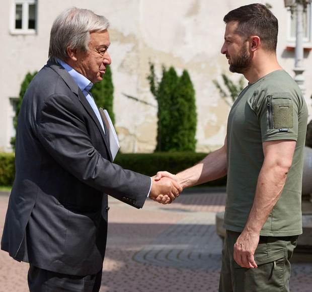 Зеленский встретился с Гутерришем и сказал ему, что должна сделать ООН по ЗАЭС – фото