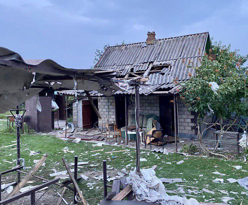 Последствия обстрела Днепропетровской области (Фото: Валентин Резниченко/Telegram)