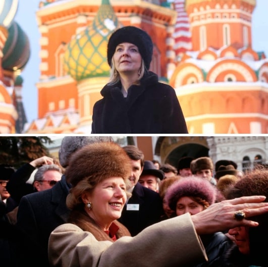 Ліз Трасс та Маргарет Тетчер