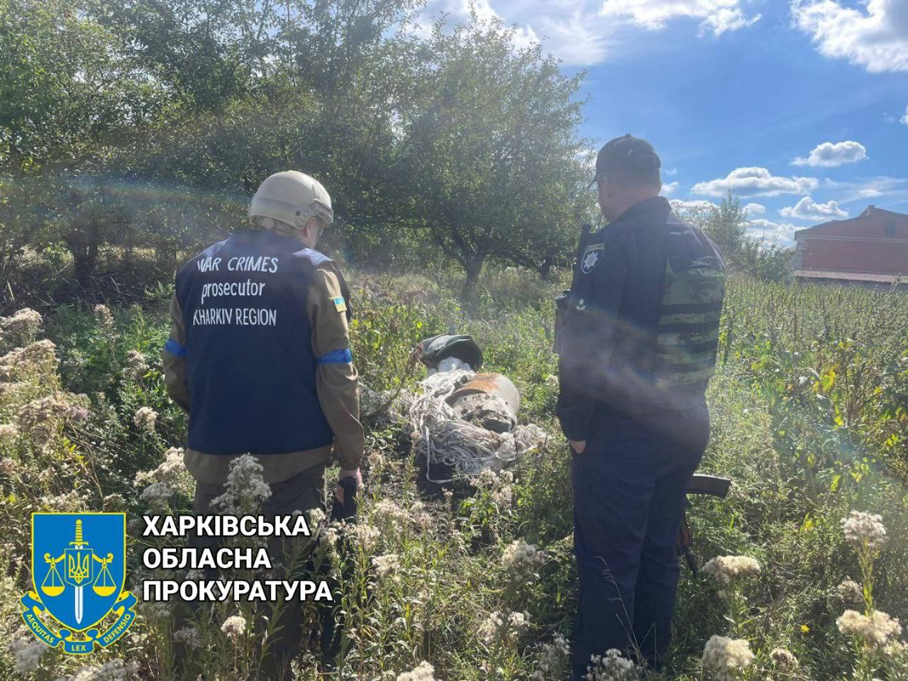 Фото: t.me/prokuratura_kharkiv После деоккупации Купянска россияне сбрасывали авиабомбы на жилые массивы