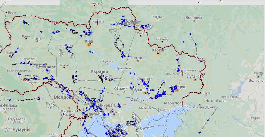 Схема ракетних ударів по Україні станом на ранок 10 жовтня (фото – Залужний)