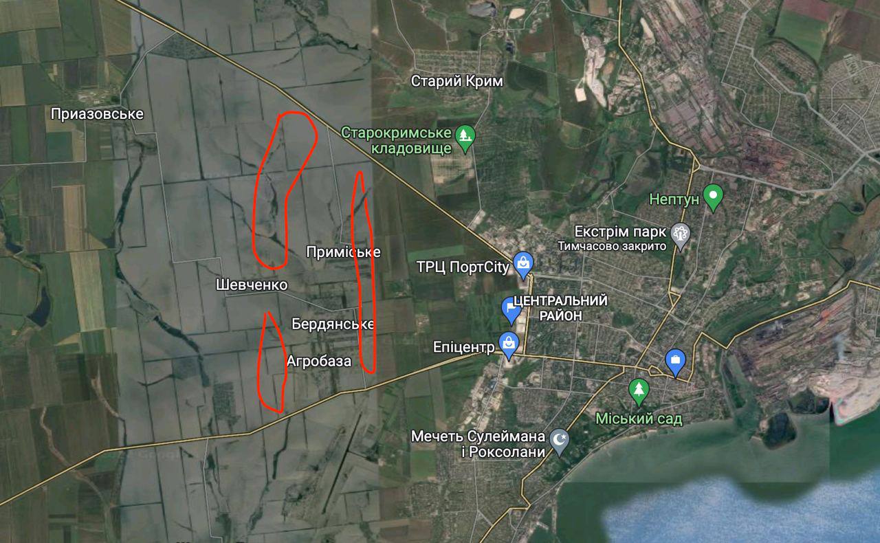 Оккупанты минируют территорию возле Мариуполя