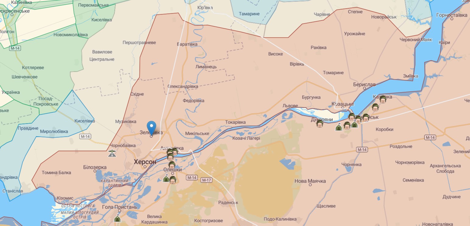 Генштаб ВСУ назвал 12 освобожденных населенных пунктов под Херсоном: список
