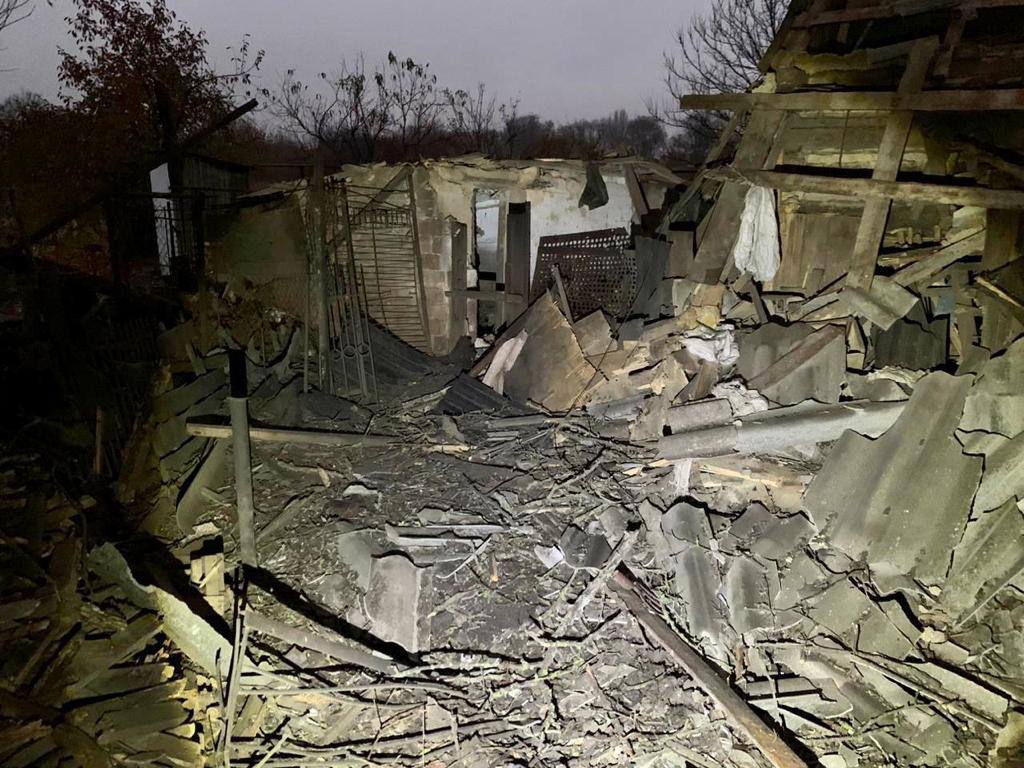Последствия удара по Никополю (Фото: Кирилл Тимошенко/Telegram)