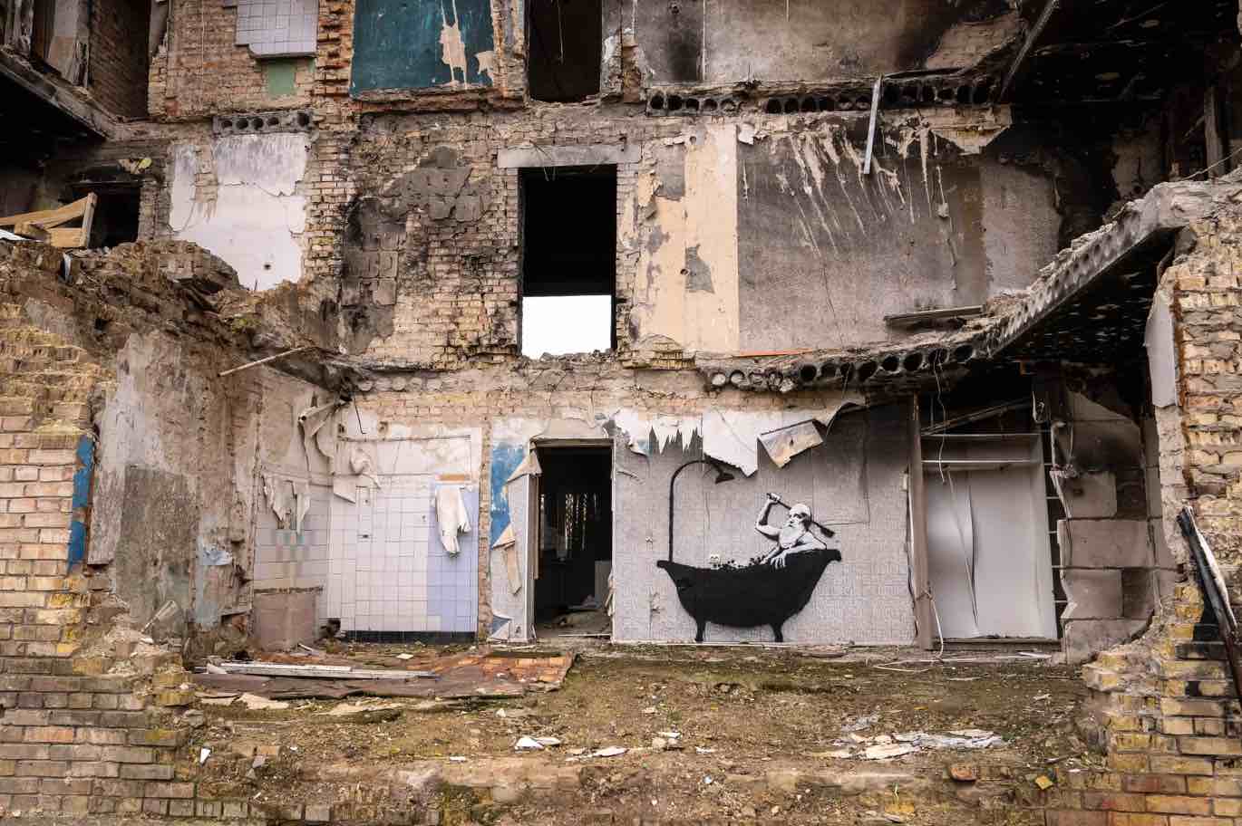 Бэнкси подтвердил, что создал семь граффити в Украине: фото