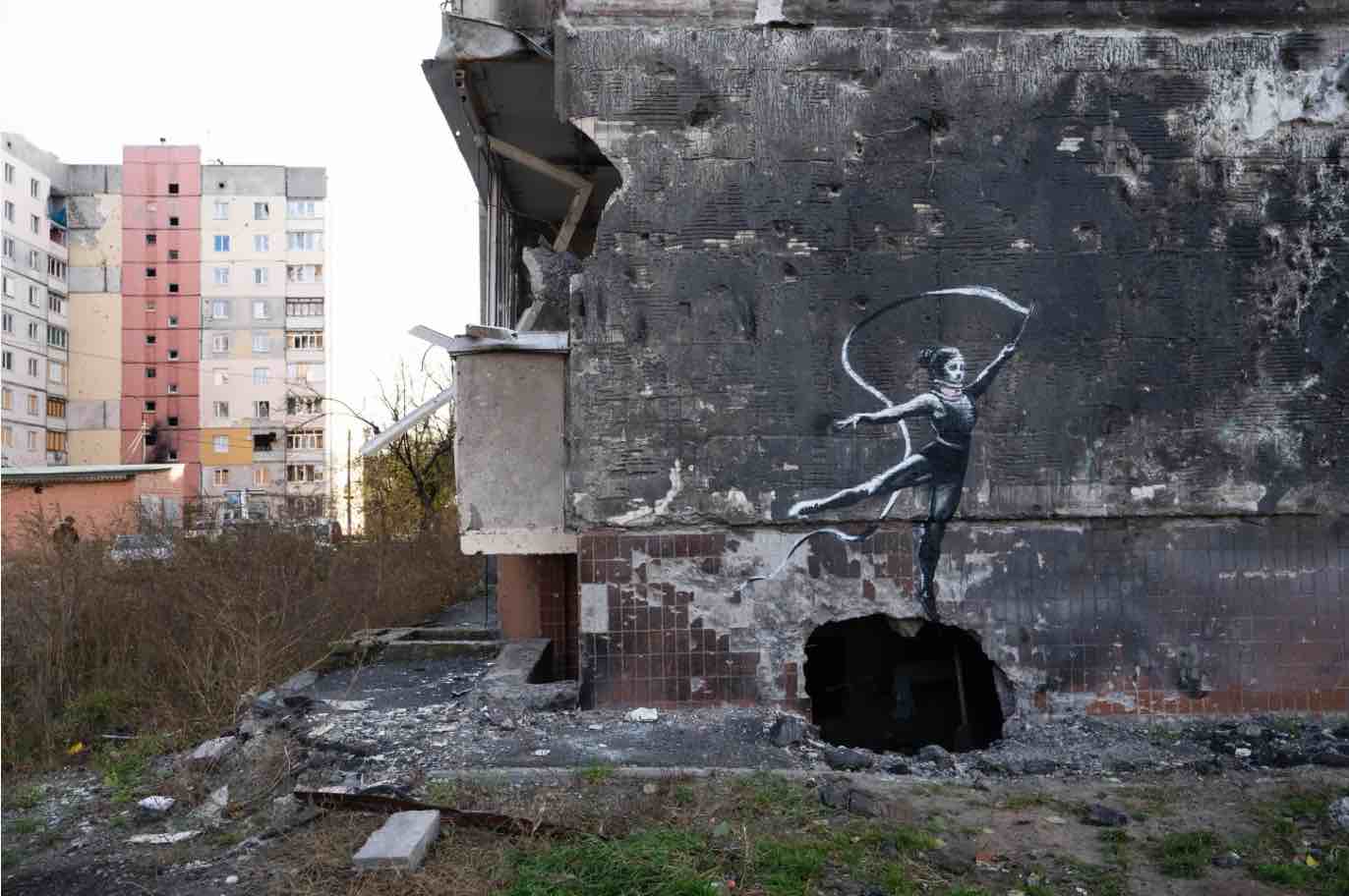 Бенксі підтвердив, що створив сім графіті в Україні: фото