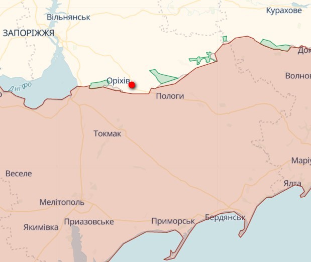 Орехов на фронтовой карте