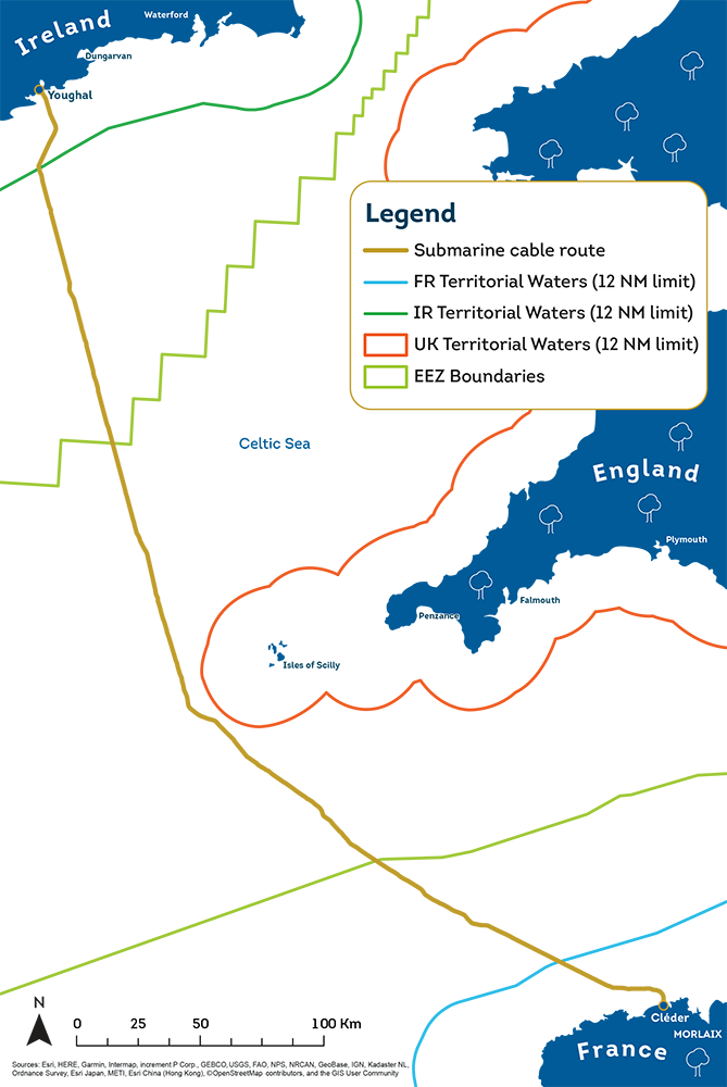 Ірландія і Франція побудують підводну лінію електропередач (КАРТА) 1