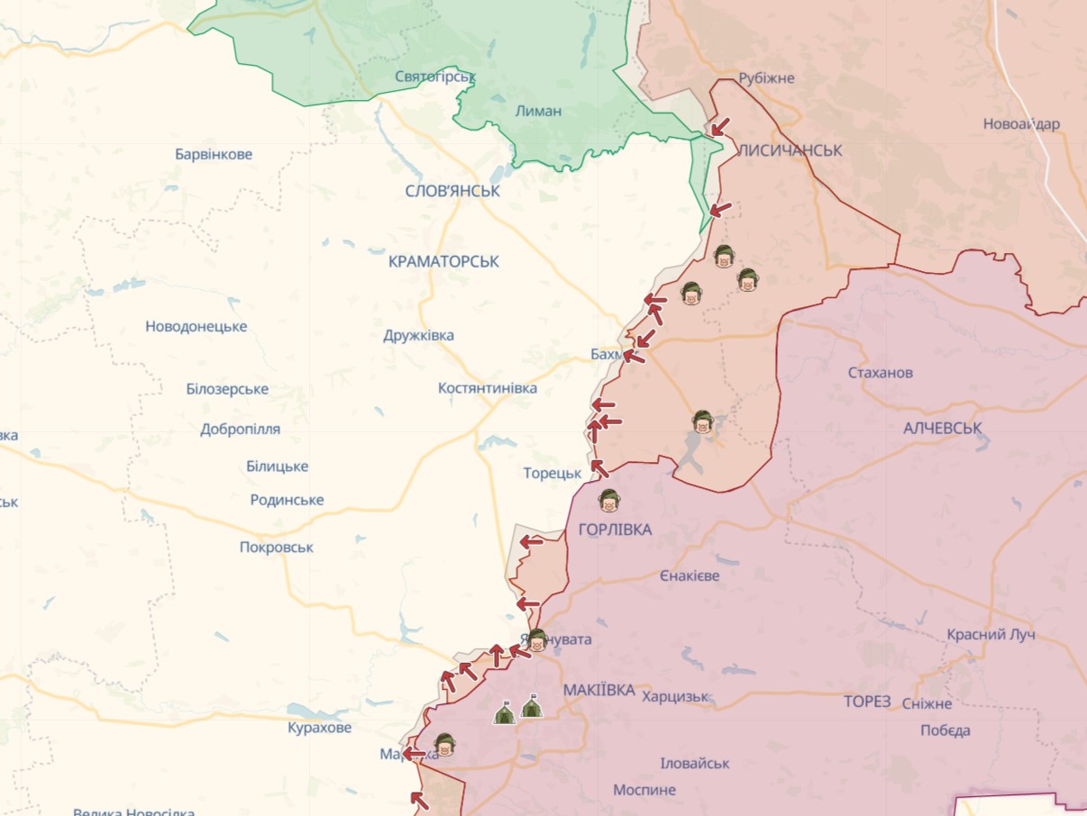 ВСУ накрыли скопление оккупантов к югу от Мелитополя и отбили атаки на Донбассе – карта