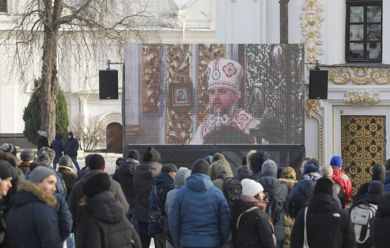 Рождество во время войны. Епифаний провел первое богослужение в лавре: как это было