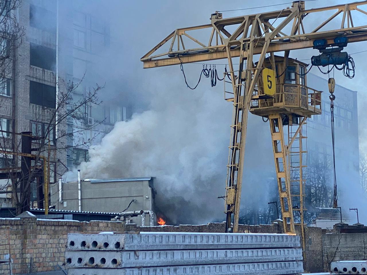Последствия взрыва в Киеве (Фото – Telegram КМВА)