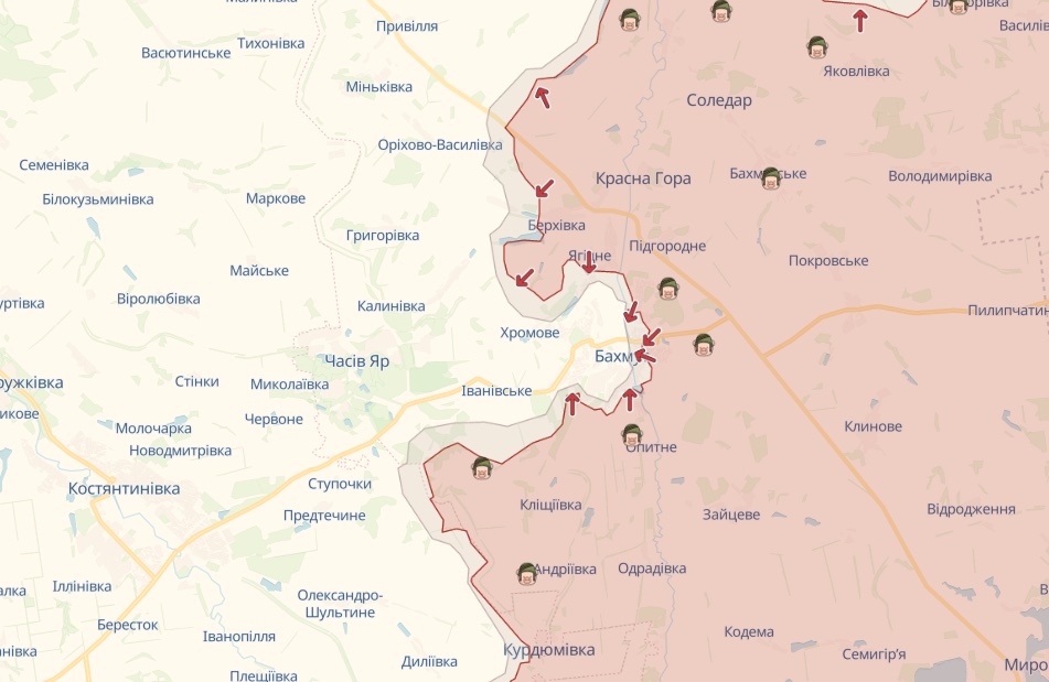 Генштаб: На Донбасі відбито 60 атак, Росія настає на п'яти напрямках – карта
