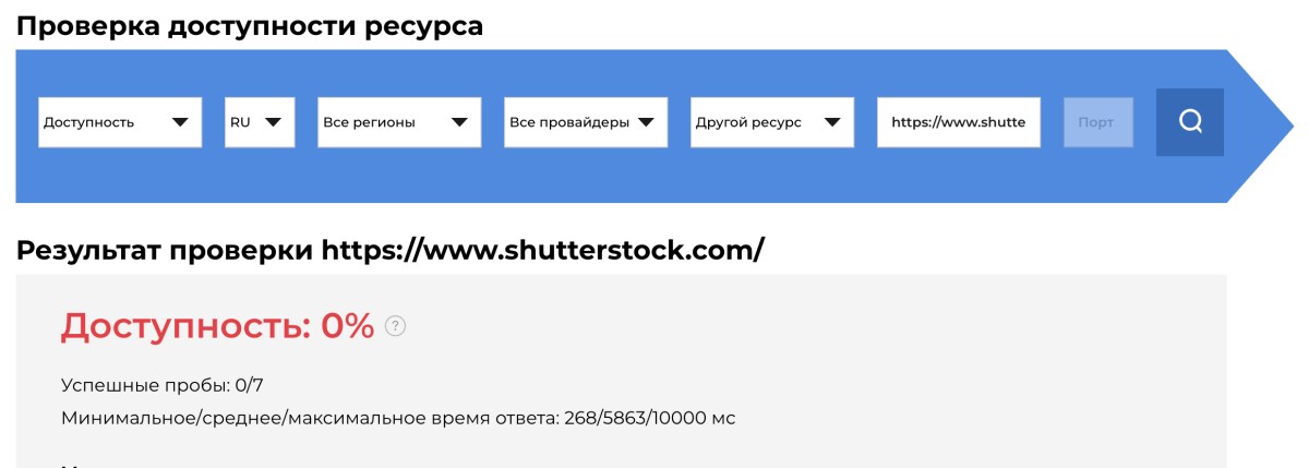 В России заблокировали фотобанк Shutterstock из-за "призывов к самоубийству"