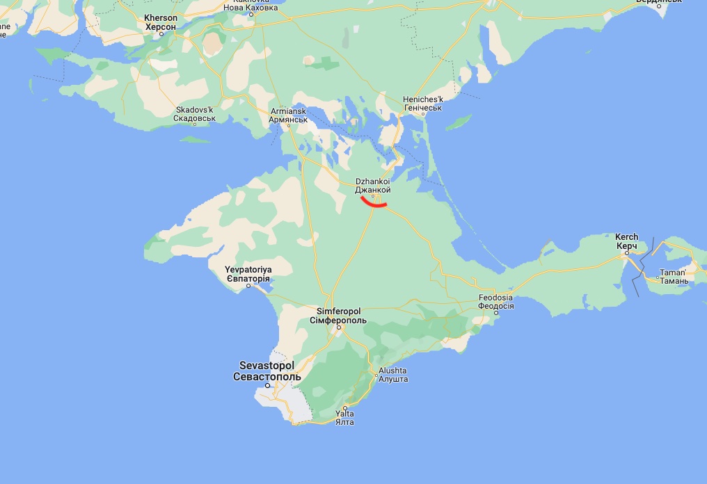 Карта Google "Повстання шахедів". У Джанкої в Криму чути звуки мопедів і гримлять вибухи – відео