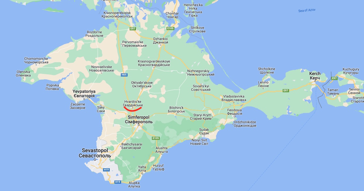В оккупированном Крыму в районе гарнизона авиабазы в Гвардейском что-то взорвалось – видео