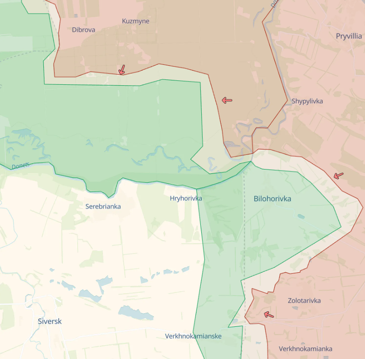 Карта: deepstatemap.live Генштаб: Россия штурмует Бахмут, идут ожесточенные бои за Марьинку – карта