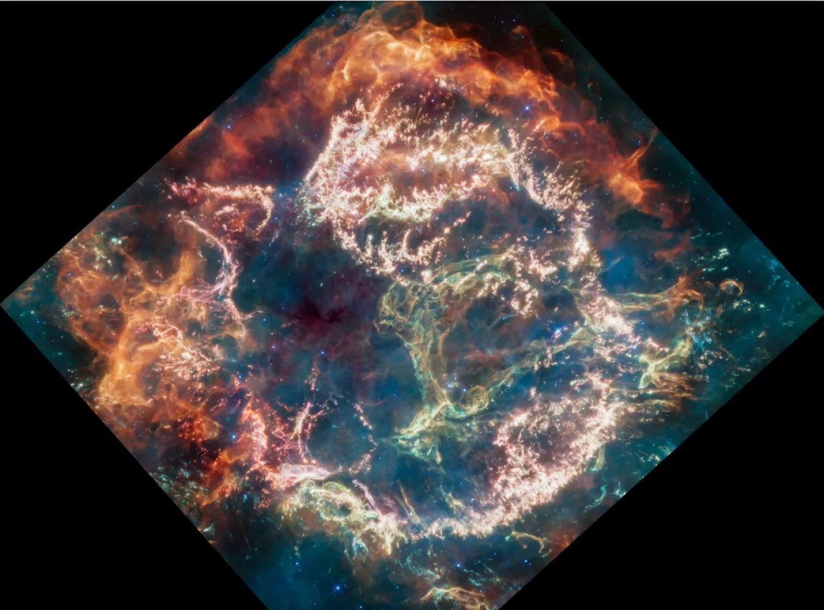 Космический телескоп "Джеймс Уэбб" показал фото яркого облака от взрыва звезды
