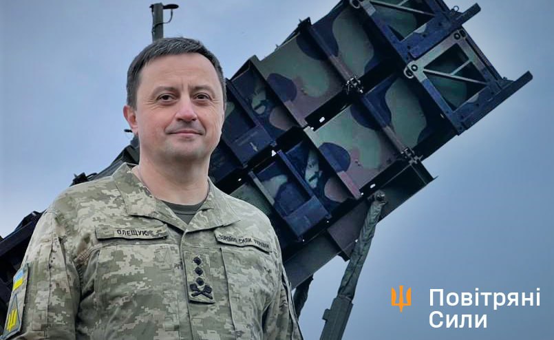 Photo via Mykola Oleshchuk / Telegram Patriot air defence system on combat duty in Ukraine