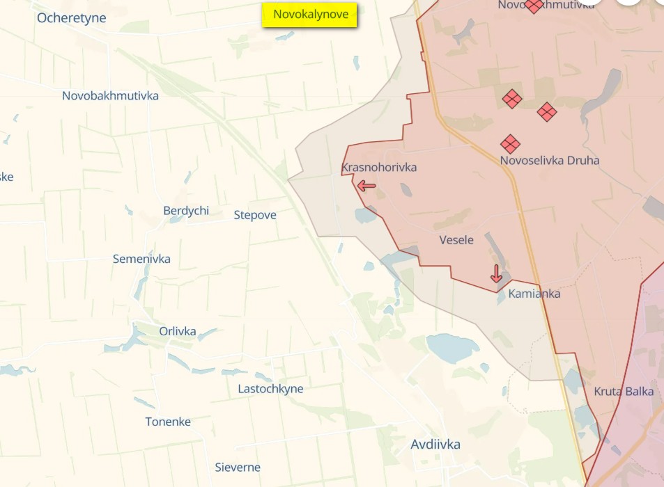 Карта: deepstatemap.live Генштаб: Россия наступает на дороги из Бахмута, идут ожесточенные бои за Марьинку – карта