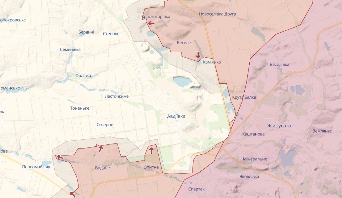 Карта: deepstatemap.live Генштаб: Ідуть важкі бої за Бахмут, атаки окупантів біля Мар'їнки відбиті – карта