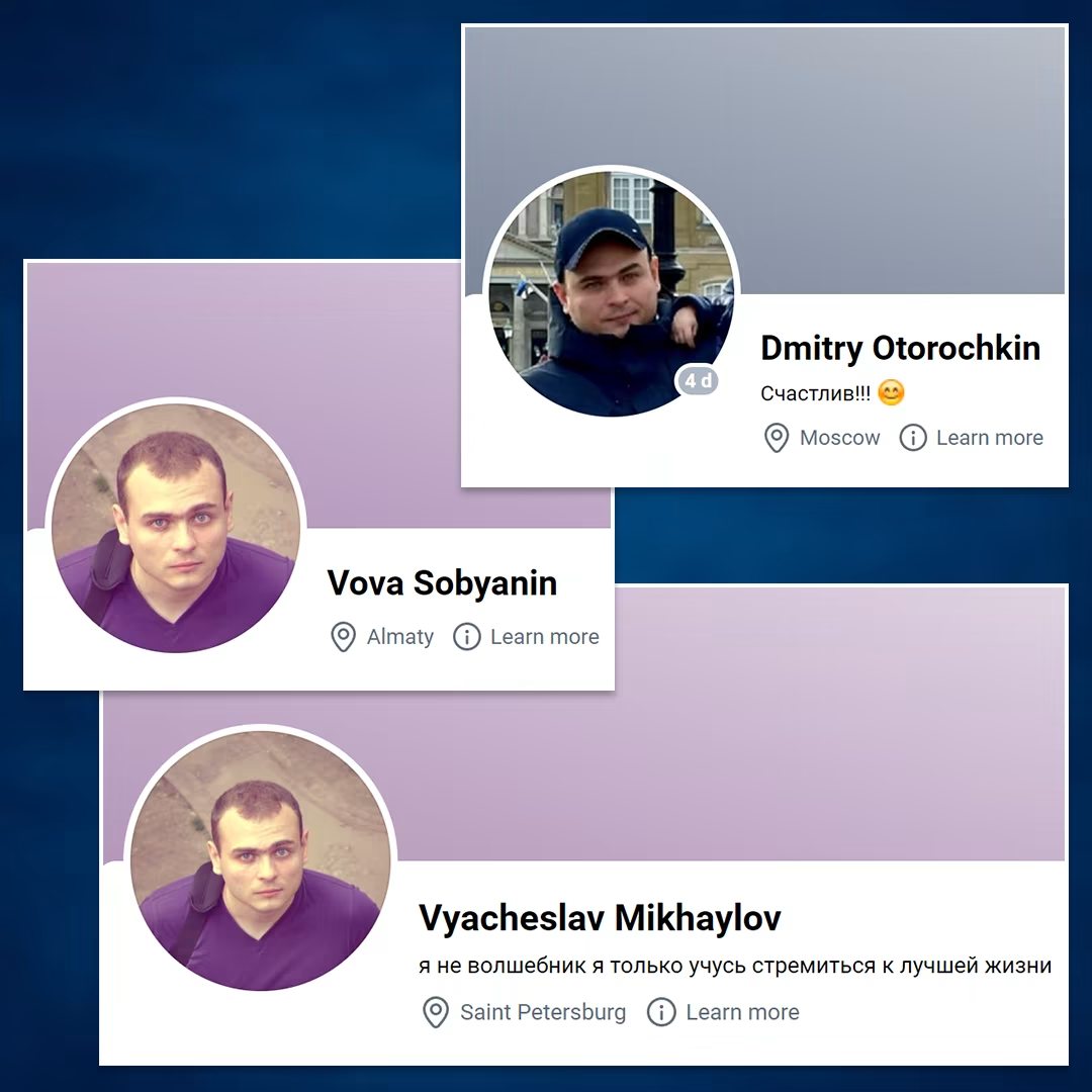 Профили шпиона Дмитрия Оторочкина в соцсетях (Коллаж – Yle) Профили шпиона Дмитрия Оторочкина в соцсетях (Коллаж – Yle)