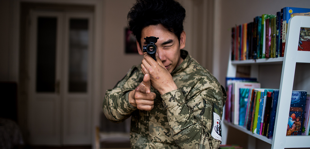 The way of a Japanese samurai in Ukraine - Photo