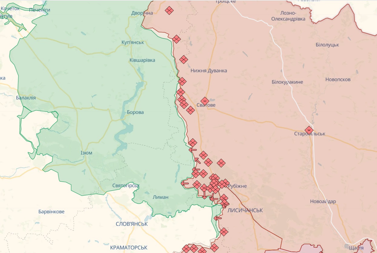 У ЗСУ кажуть про обережність росіян на напрямку Лиман – Куп'янськ: результати трьох боїв