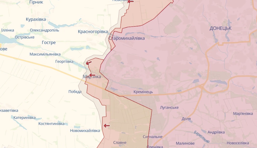 Генштаб: Россия нанесла авиаудары по Бахмуту и дороге на Константиновку – карта