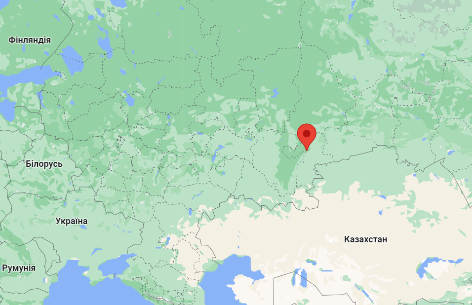 Місто Міас на карті Місто Міас на карті