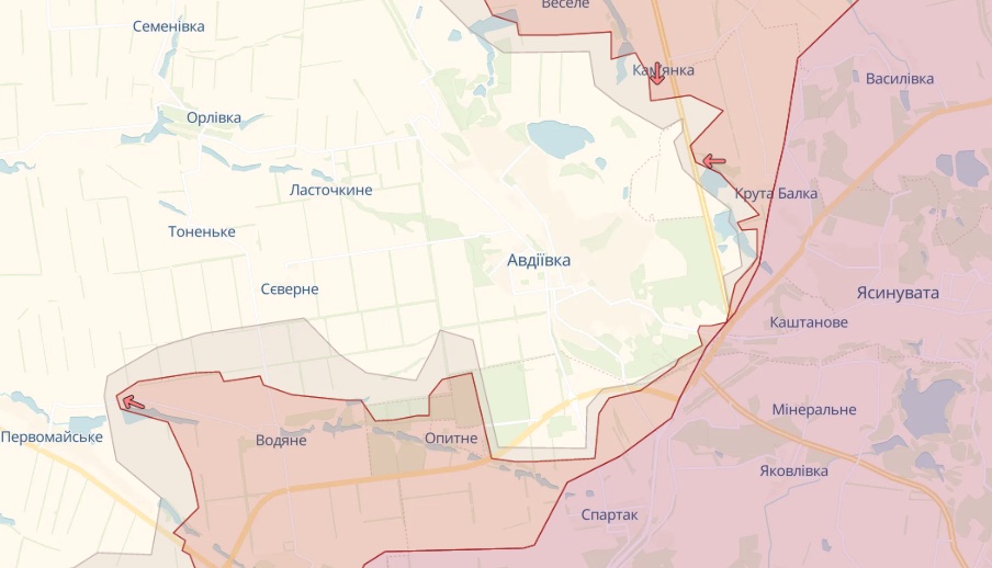 Карта deepstatemap.live Генштаб: Біля Бахмута та ще на трьох напрямках йдуть важкі бої за кожен метр – карта