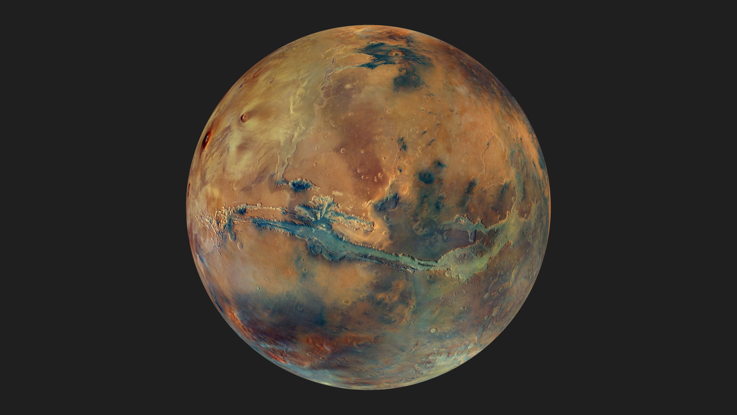 Опубликована мозаичная панорама Марса, составленная из 90 изображений