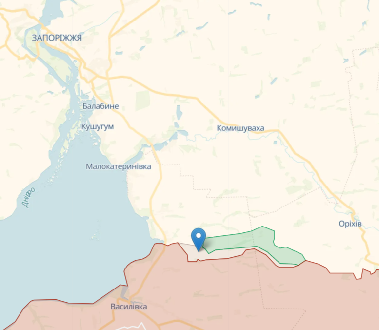 Лобковое на карте deepstate Лобкове на карті deepstate