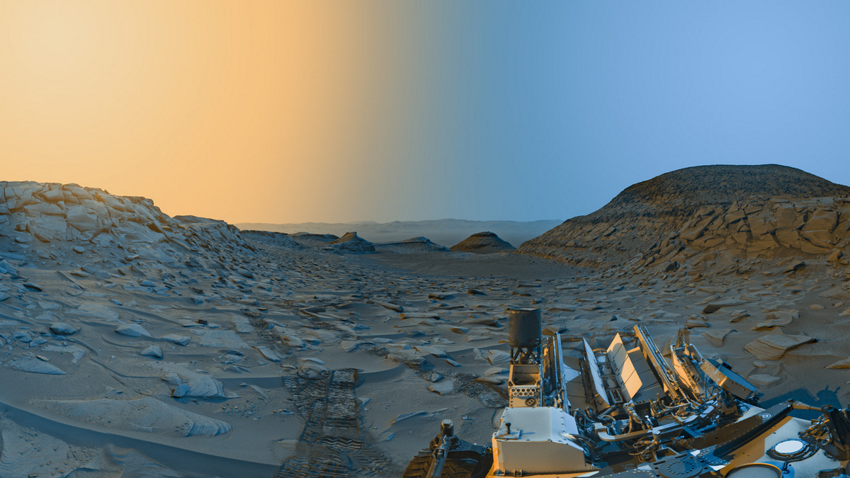 Открытка с Марса. Марсоход Curiosity показал фото утра Красной планеты