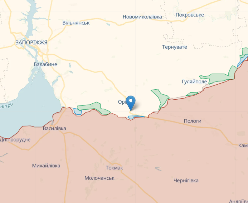 Новоданилівка (мапа deepstate)