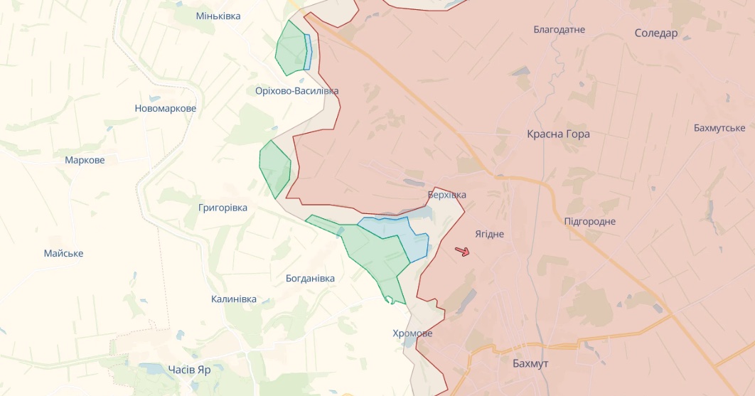 Генштаб: Россияне наступают у Кременной, на севере Бахмута и в районе Авдеевки – карта