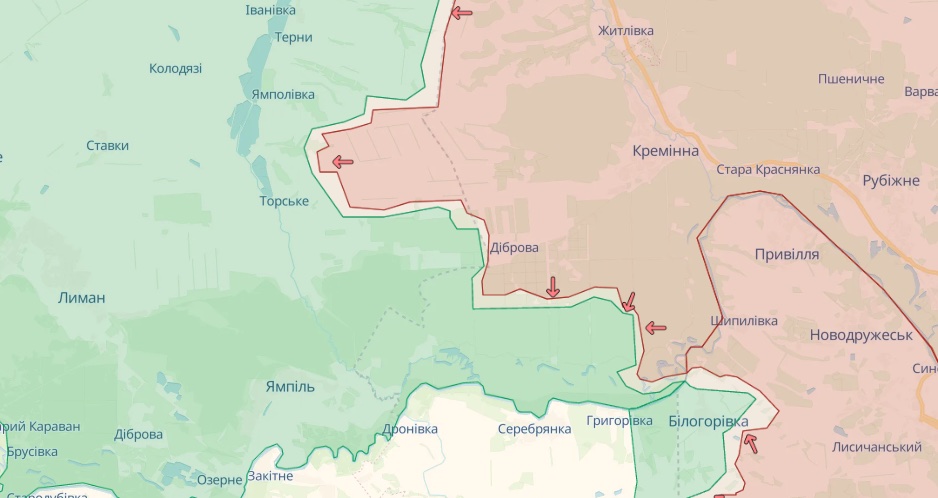 Генштаб: Россияне наступают у Кременной, на севере Бахмута и в районе Авдеевки – карта