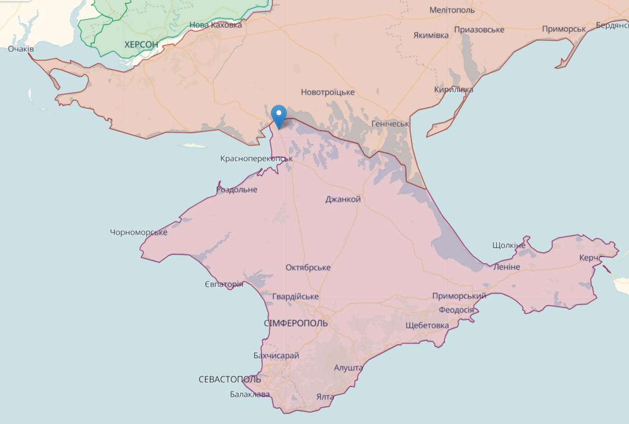 Армянськ на мапі deepstate Армянськ на мапі deepstate