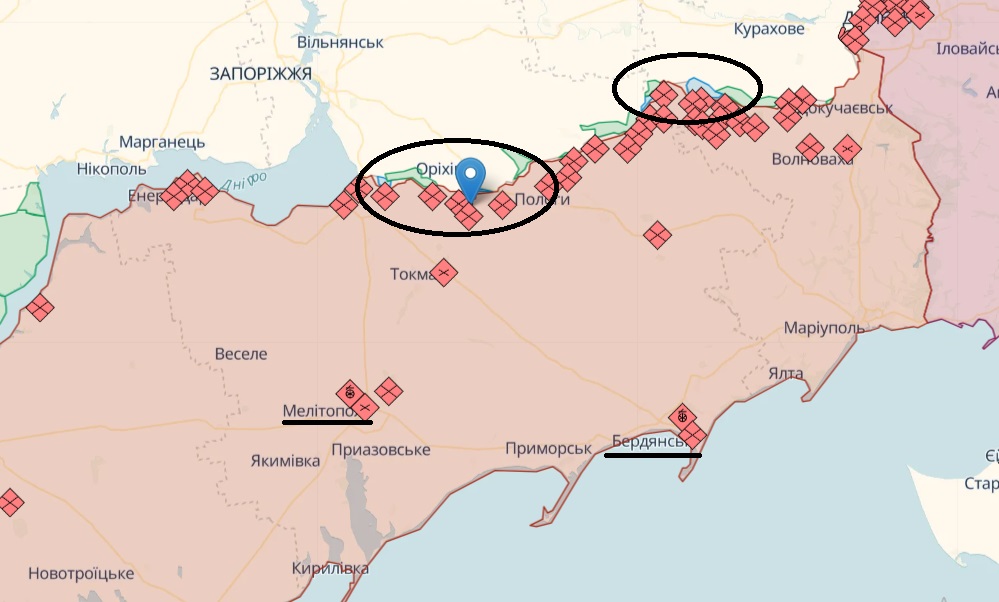 ЗСУ просуваються і закріплюються на Бердянському і Мелітопольському напрямках – карта