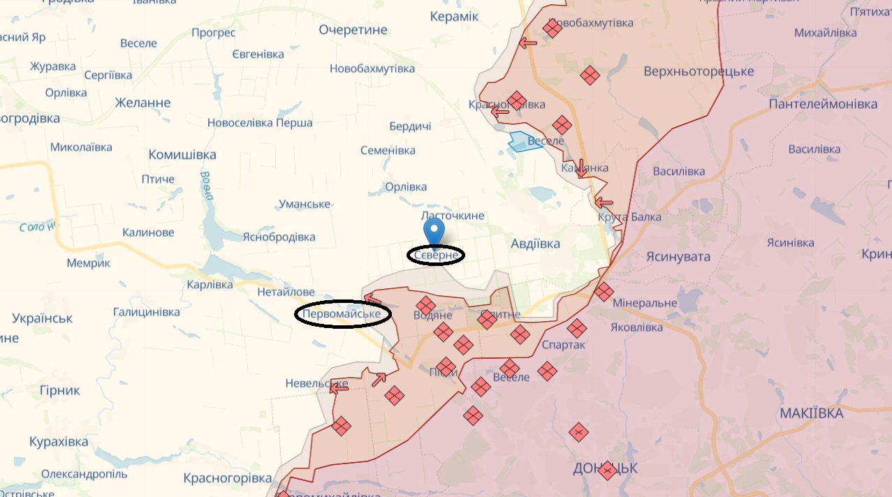 РФ пыталась наступать в районе освобожденных Пятихаток и еще на пяти направлениях – карта
