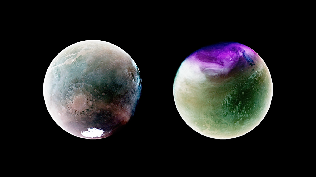 Астрономы показали фото Марса в ультрафиолетовых волнах