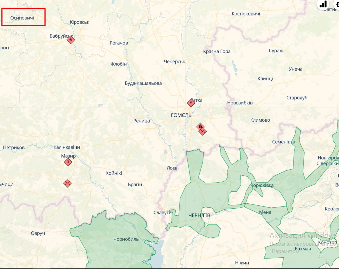 Нібито табір для вагнерівців у Білорусі (фото: скріншот DeepState)