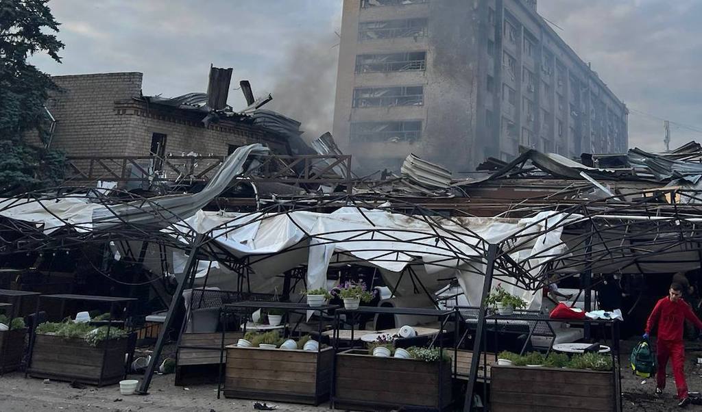 Последствия удара по Краматорску (Фото: МВД)