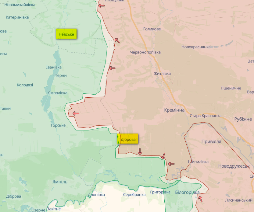 Карта: deepstatemap.live Генштаб заявил о тяжелых боях на трех направлениях на востоке – карта