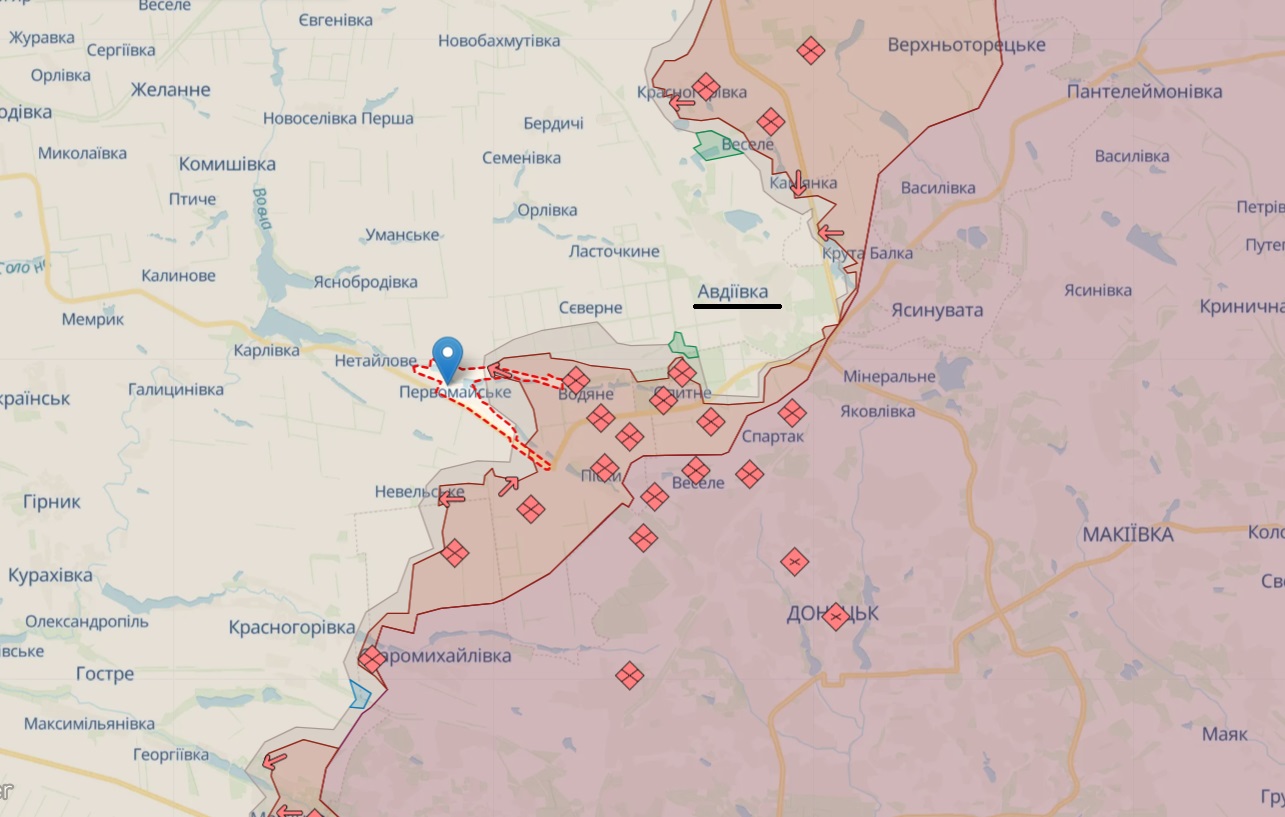ЗСУ відбили атаки РФ під Бахмутом і просуваються на півдні та півночі від міста – карта